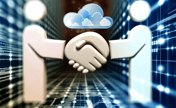 alt_text: "A handshake symbolizes the partnership between Google Cloud and the Linux Foundation amidst cloud tech."